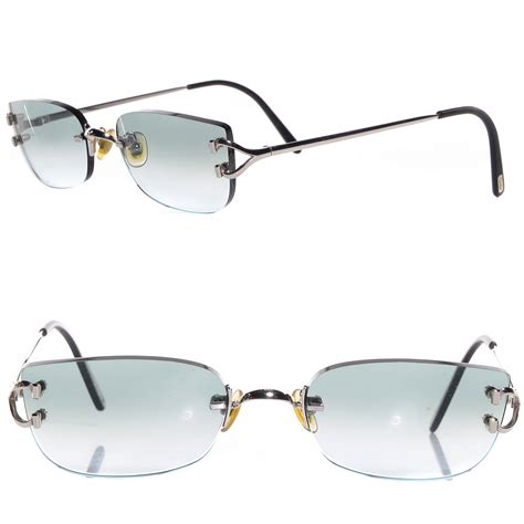 cartier clear lens|cartier rimless eyeglasses for men.